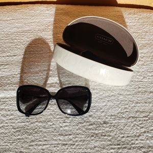 Coach sunglasses with case and dustcloth